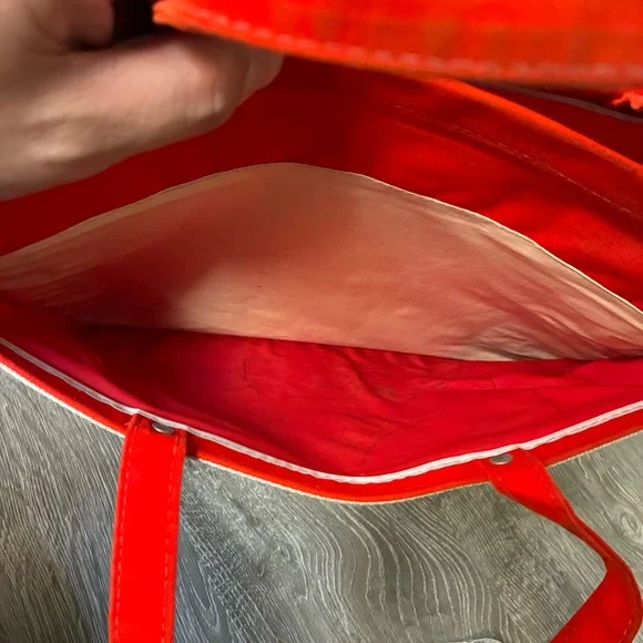 1976 Sanrio Hello Kitty Vintage Red Canvas Tote Bag - Picture 7 of 10